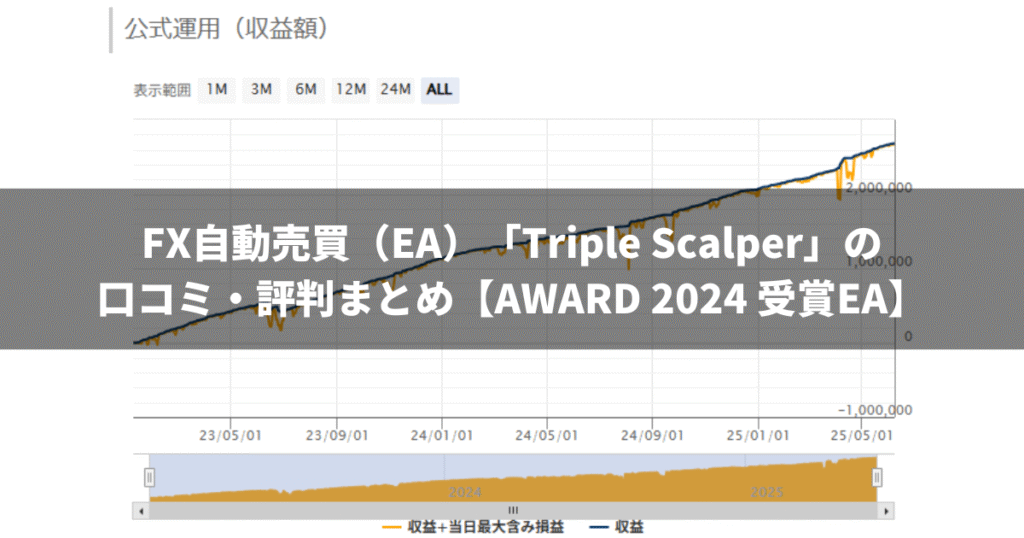 FX自動売買（EA）「Triple Scalper」